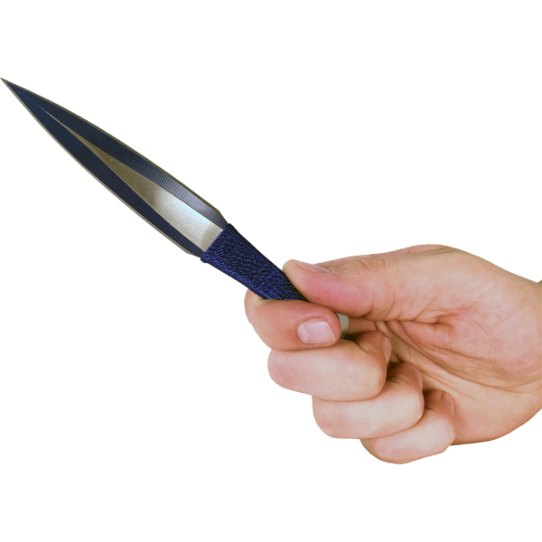 3 Piece Throwing Knife Assorted, black, blue, red Color view 2